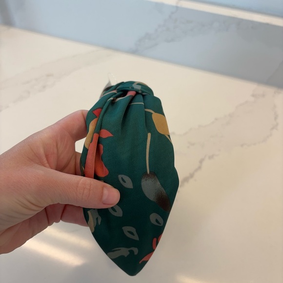 Anthropologie Green and Orange Satin Hairband. NWT - Picture 3 of 5